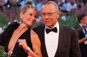 Andrei Konchalovski Leone d'Argento al Festival di Venezia 2014 con la moglie