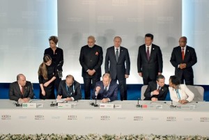 Ileader dei paesi aderenti al BRICS 2015