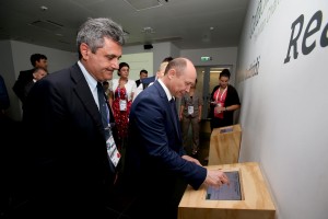 il Primo Ministro della Moldova Valeriu Strelet durante visita Expo 2015 a Milano