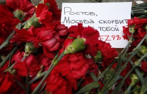 Fiori per la tragedia aerea di Rostov on Don photo Mikhail Japaridze TASS