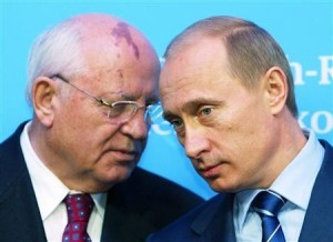 Michail Sergejevič Gorbačëv e Vladimir Putin