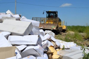 Distruzione dei prodotti importati in Russia illegalmente