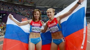 Marya Savinova e Ekaterina Poistogova  ora e bronzo sugli 800 a Londra  rischiano la squalifica a vita - photo Afp