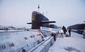 Sottomarino russo nel mare artico