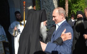 Vladimir Putin durante la visita al Monte Athos 28 maggio 2016 Atene 3
