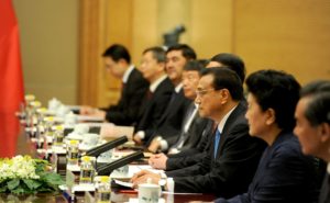At a meeting with Premier of Chinese State Council Li Keqiang 2