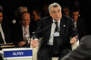 ISTANBUL, TURKEY, 5 June 2012 - Natiq Aliyev, Minister of Industry and Energy of Azerbaijan, speaks at the World Economic Forum on the Middle East, North Africa and Eurasia in Istanbul, 4-6 June 2012.  Copyright World Economic Forum (www.weforum.org)/Photo by Norbert Schiller