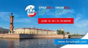 SPIEF - International Economic Forum San Pietroburgo 16-18 Giugno 2016 data