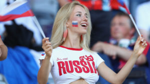 Tifoseria russa femminile a Euro 2016 in Francia