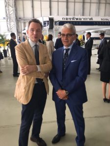 Evgeny Utkin con Nazario Cauceglia alla consegna dei Business Jet Sukhoi alla Royal Thai Air Force - Venezia IT