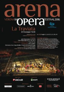 Il manifesto de La Traviata - Arena di Verona