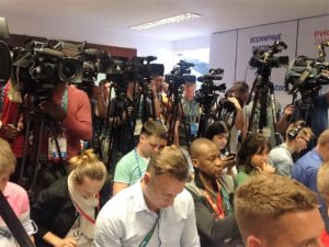 Рио-де-Жанейро, Бразилия. 4 августа в 17.00 по местному времени в Рио открылся Российский Дом Болельщиков - press conference