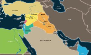L'area siriana e il suo contesto - mappa