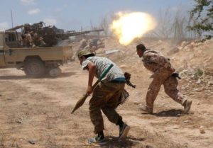 Libia - combattimenti a Sirte - 3 photo Lapresse