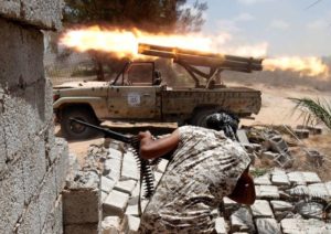 Libia - combattimenti a Sirte - 4 photo Lapresse