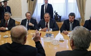 Lavrov in un colloquio con l'opposizione siriana